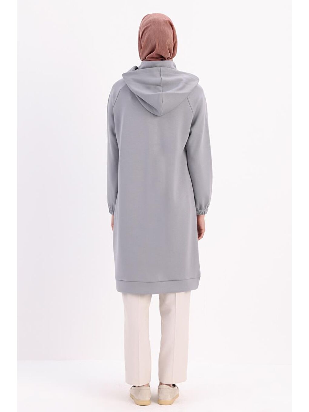 Gri-Ön Roba Dubleli Sweat-3