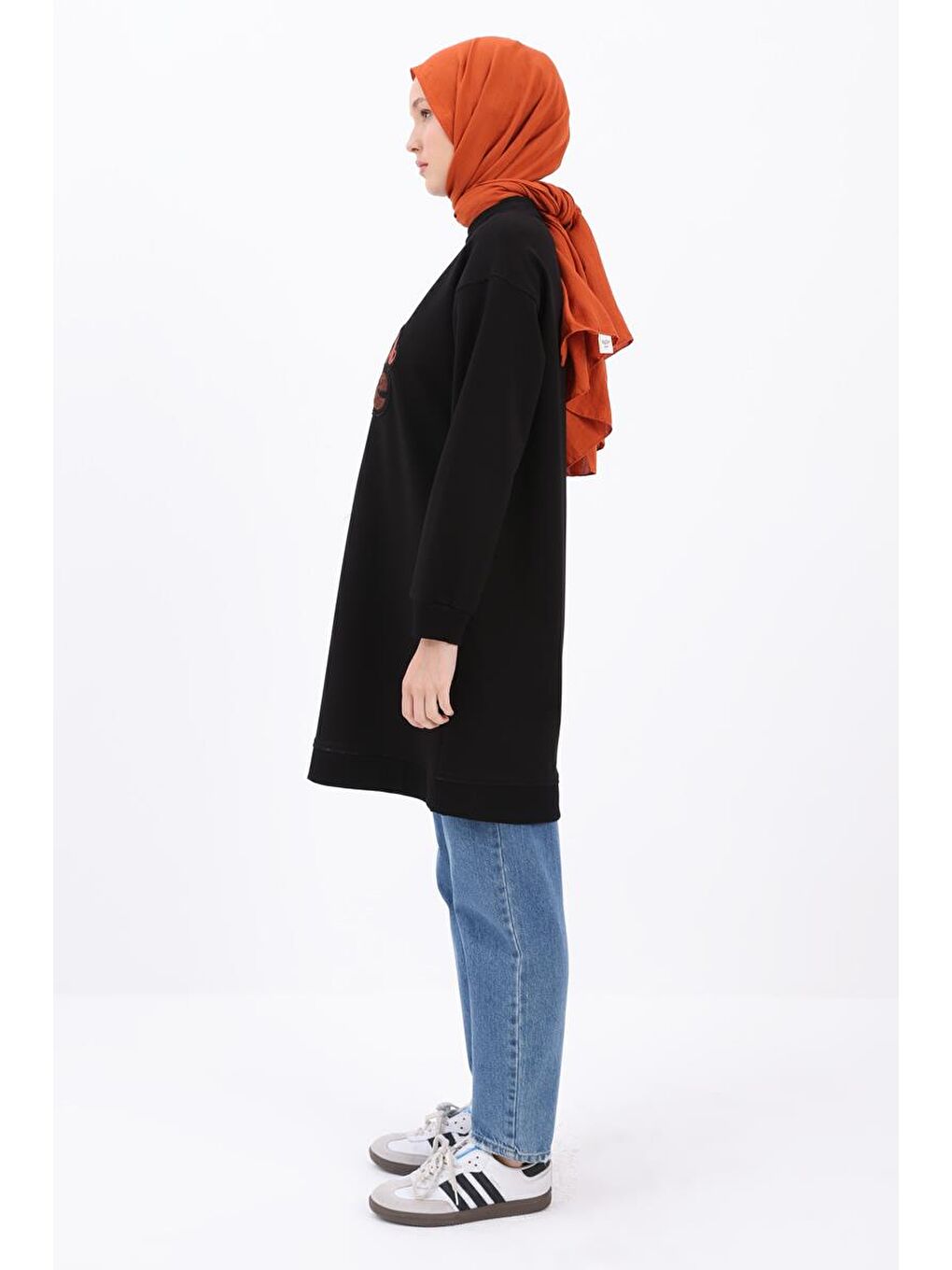 ALLDAY Siyah-Aplike Nakışlı Sweat - 2