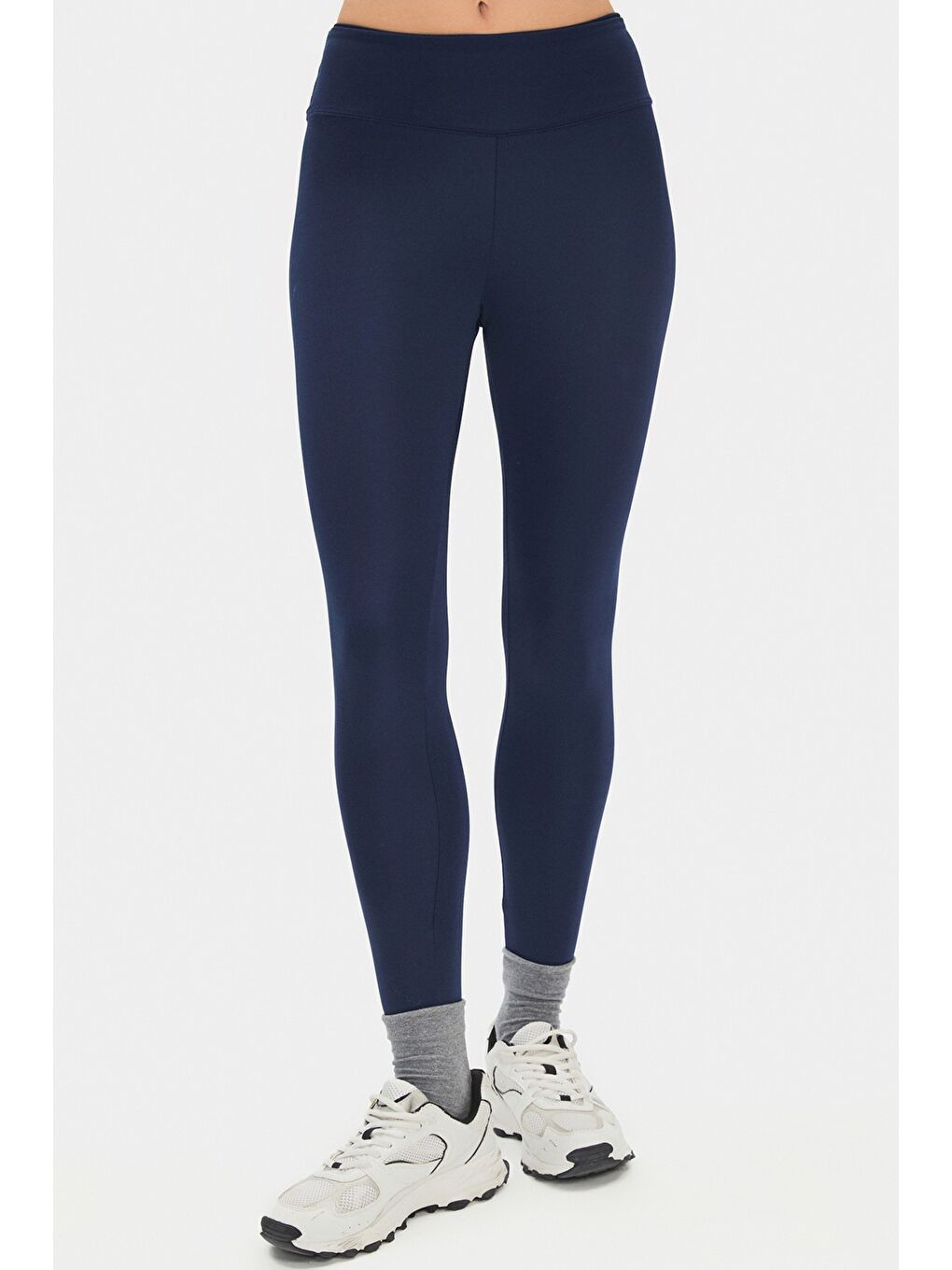 Joystar Lacivert Kadın Yüksek Bel Toparlayıcı Basic Spor Tayt - 3