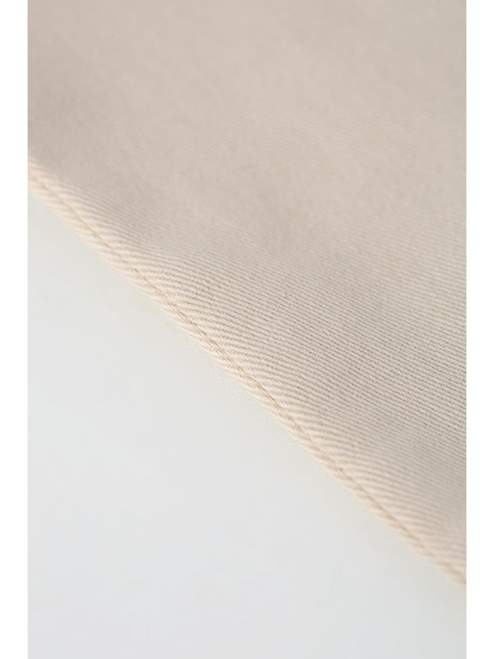 Bej Taş Pamuklu Parça Boya Wide Leg Elastanlı Pantolon-4