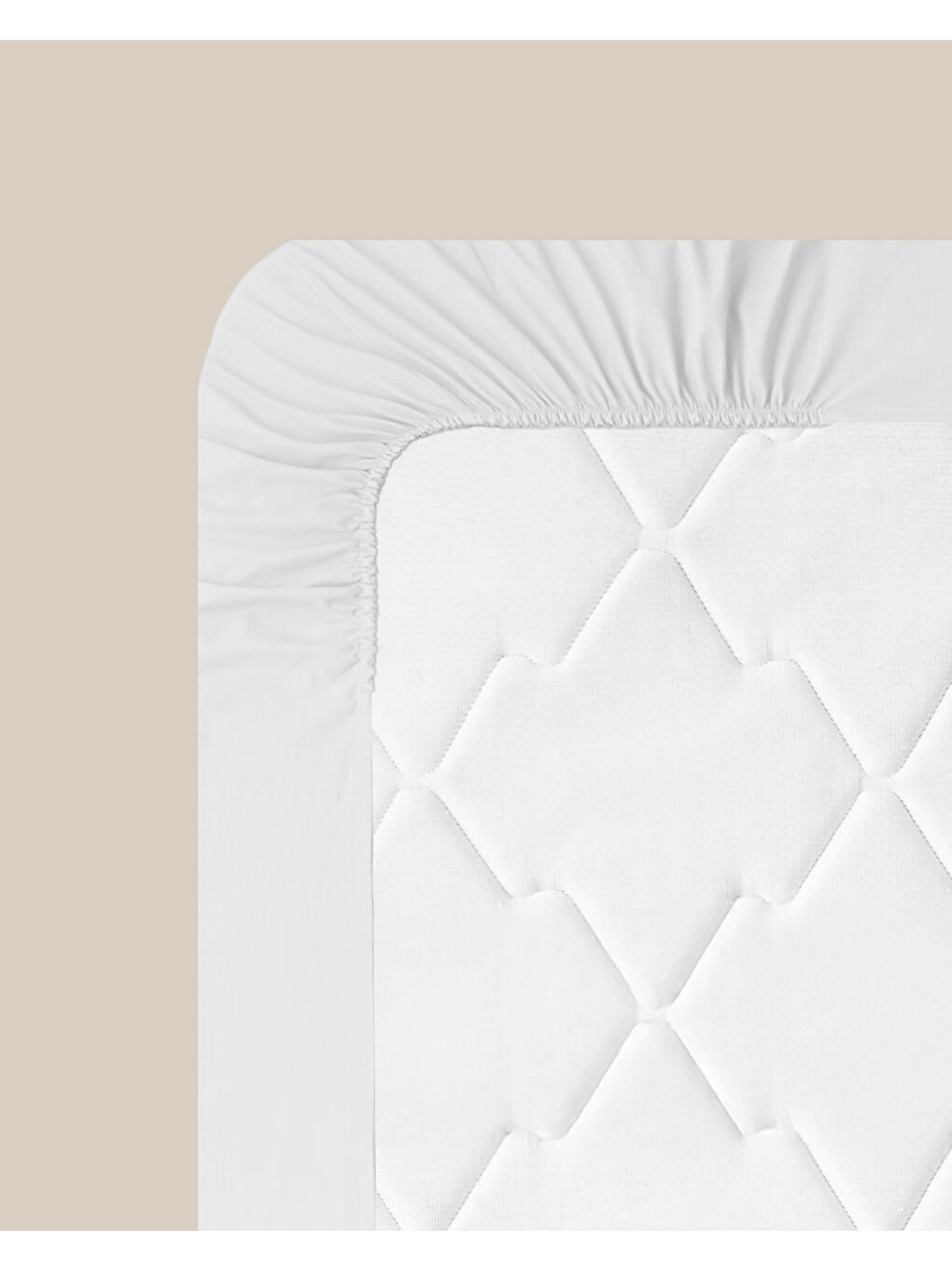 Düz Pamuklu Çift Kişilik Lastikli Çarşaf 160x200 cm Beyaz-4