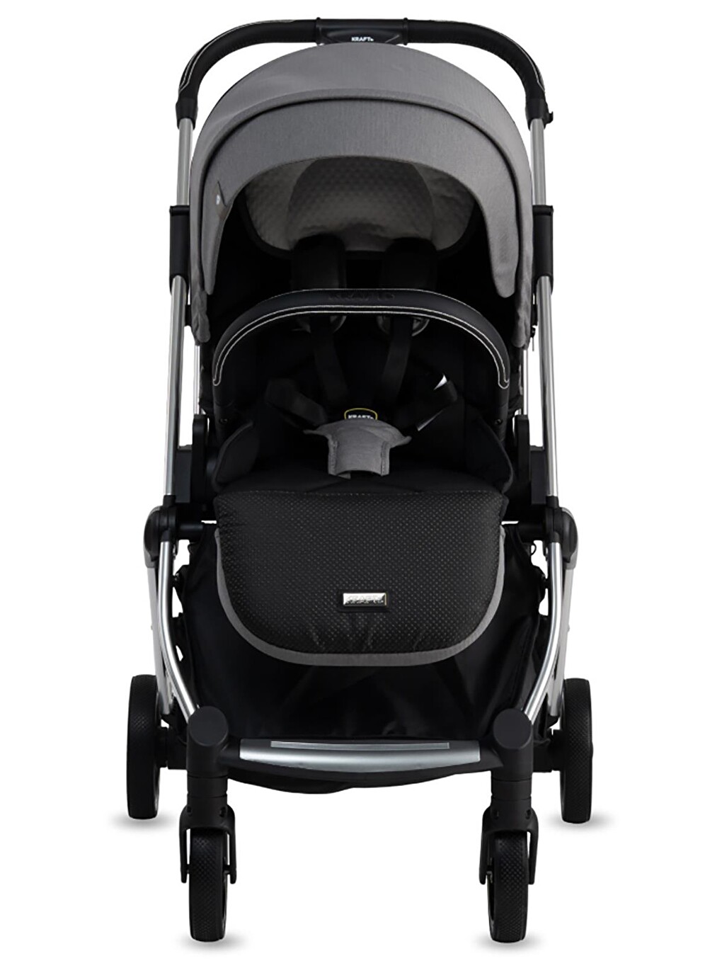 Slide Travel Sistem Bebek Arabası - Gri-4