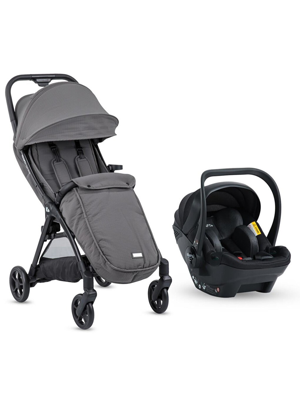 York Plus Travel Sistem Bebek Arabası - Gri-9