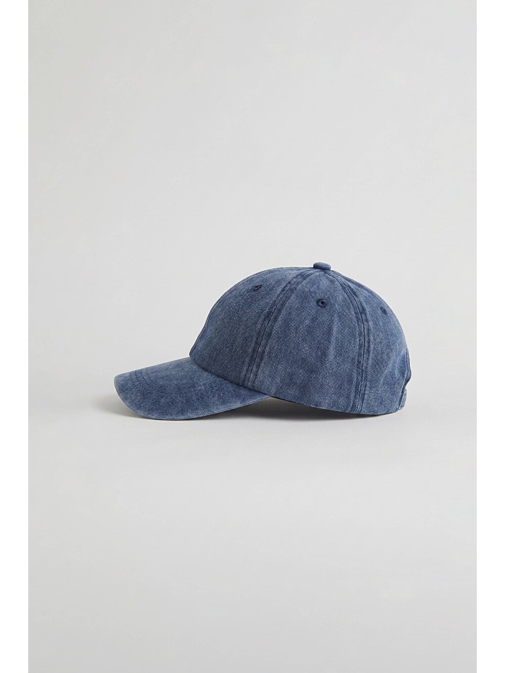 Unisex Basic Yıkamalı Beyzbol Şapka Lacivert-1