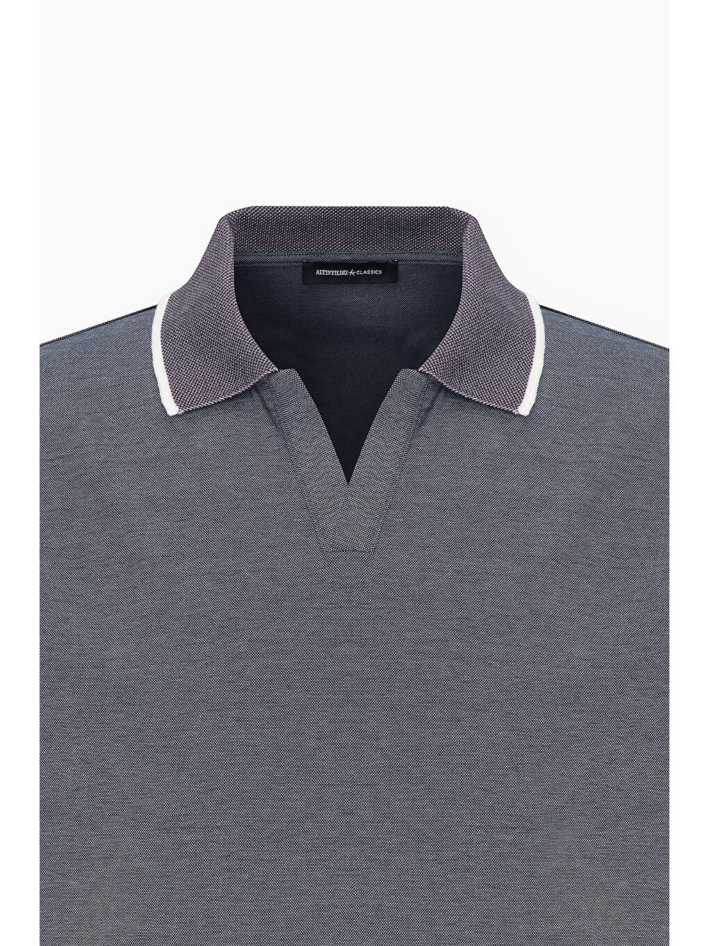 Erkek Antrasit Slim Fit Dar Kesim Pamuklu Polo Yaka Tişört-6