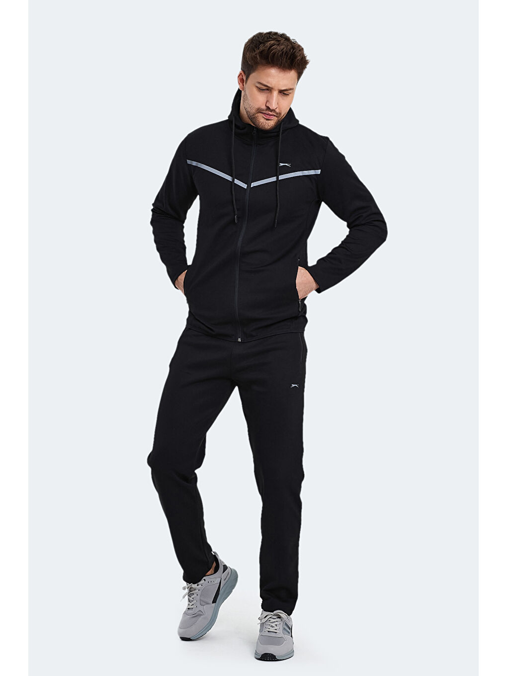 SLAZENGER ORKA Erkek Eşofman Takım Siyah