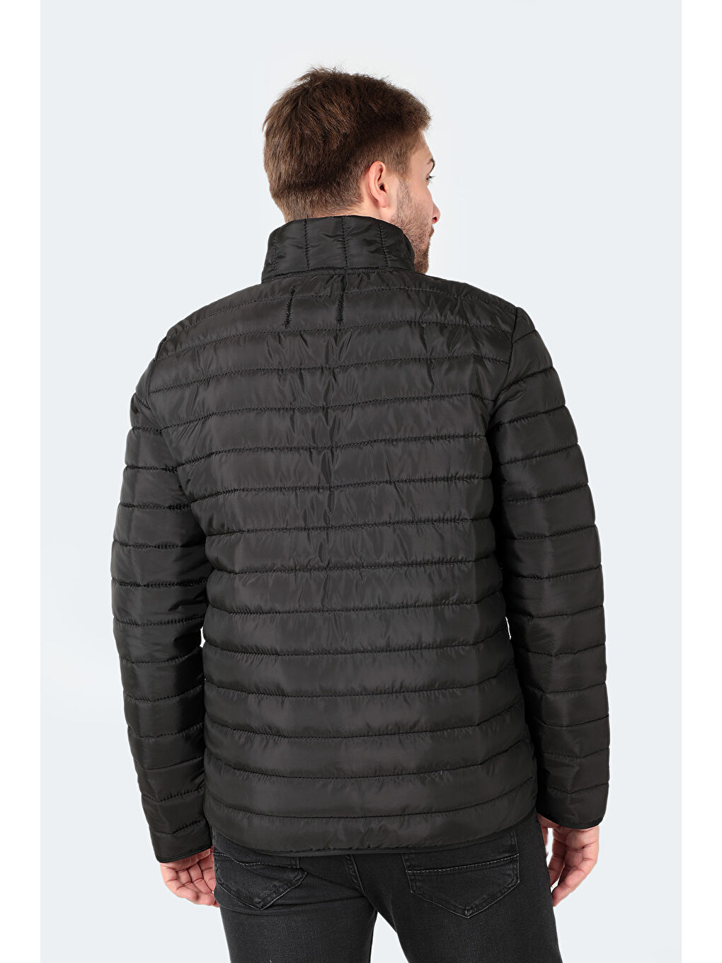 NEVER Erkek Şişme Mont Siyah-1