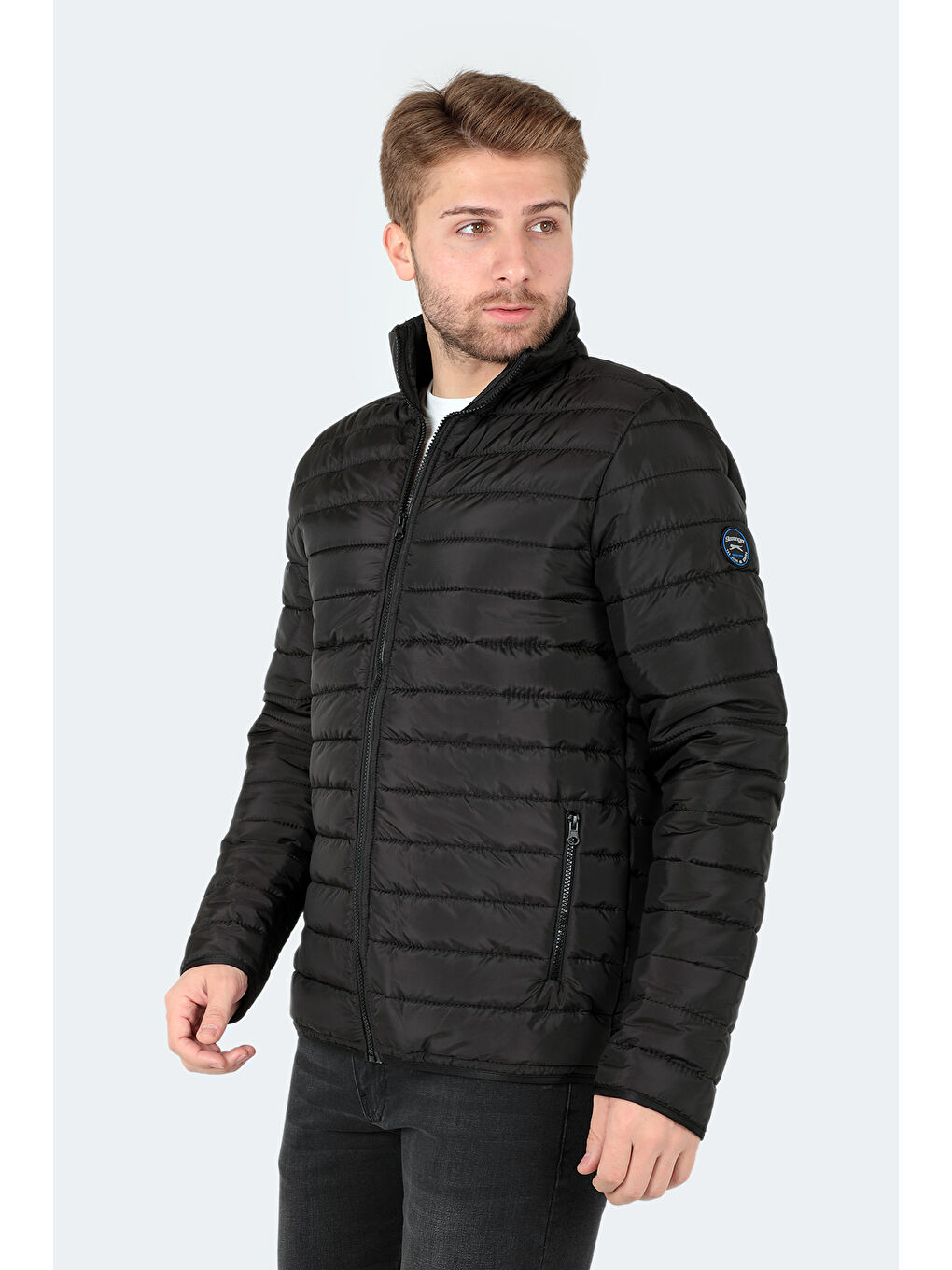 NEVER Erkek Şişme Mont Siyah-2