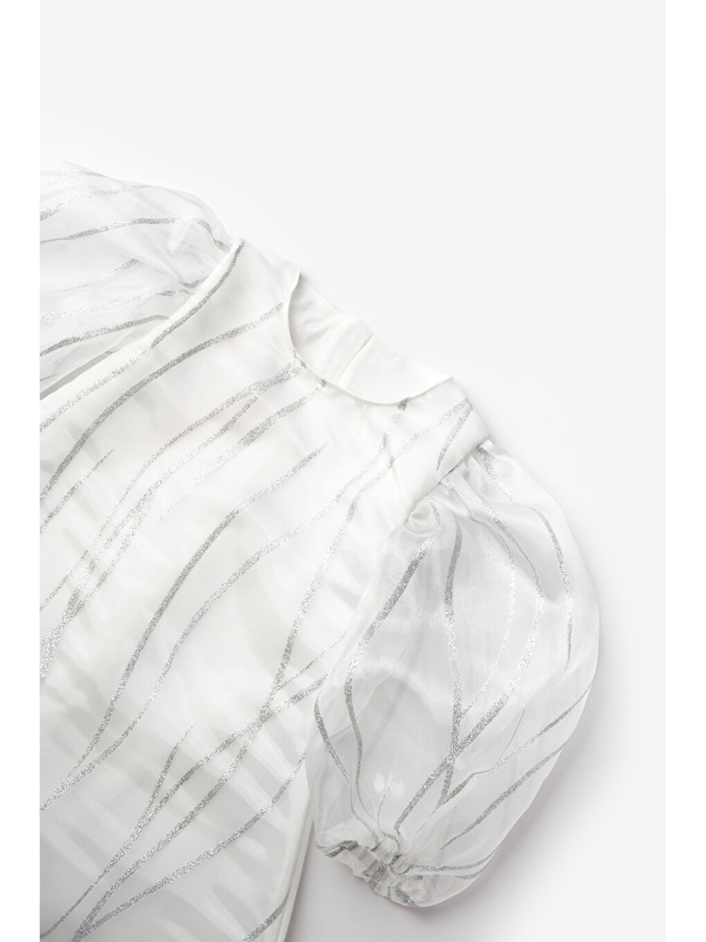 Ekru Sim Detaylı Kız Çocuk Elbise - Corrine-6