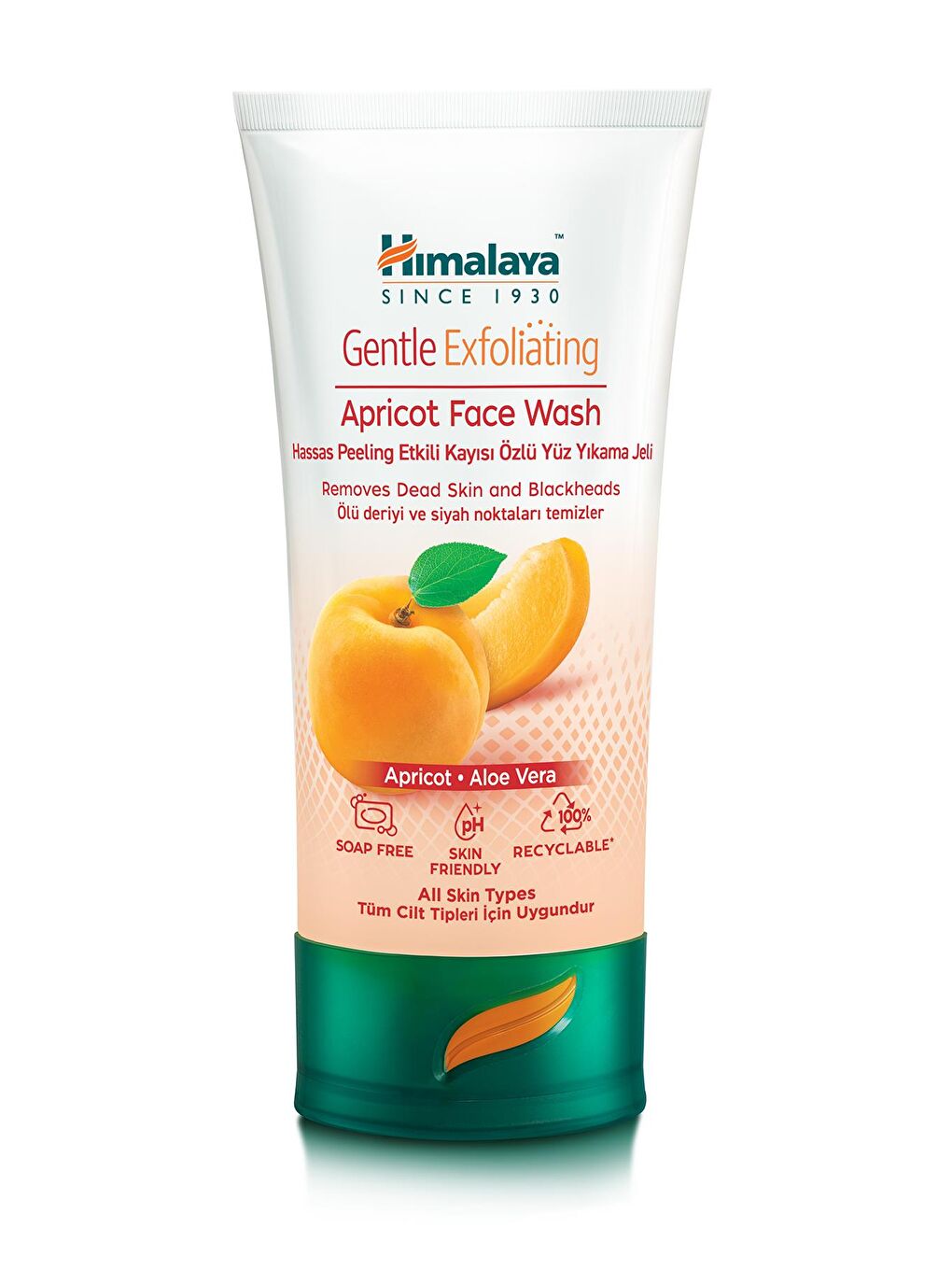 Himalaya Since 1930 Peeling Etkili Hassas Yüz Temizleme Jeli, Kayısı, Aloe Vera, Parabensiz, Tüm Ciltler, 150 ml-1