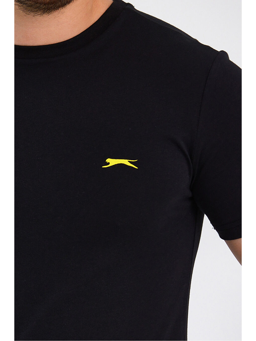 SLAZENGER POLL Erkek Kısa Kol Tişört Siyah - 4