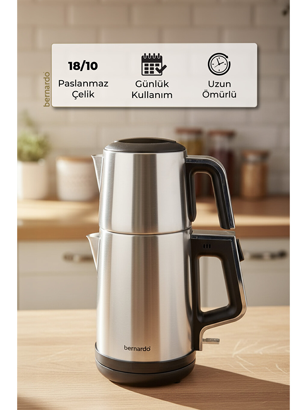 Riva Çelik Çay Makinesi İnox-7