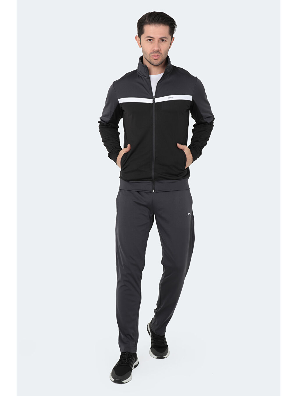 SLAZENGER RAMOS Erkek Eşofman Takım Koyu Gri