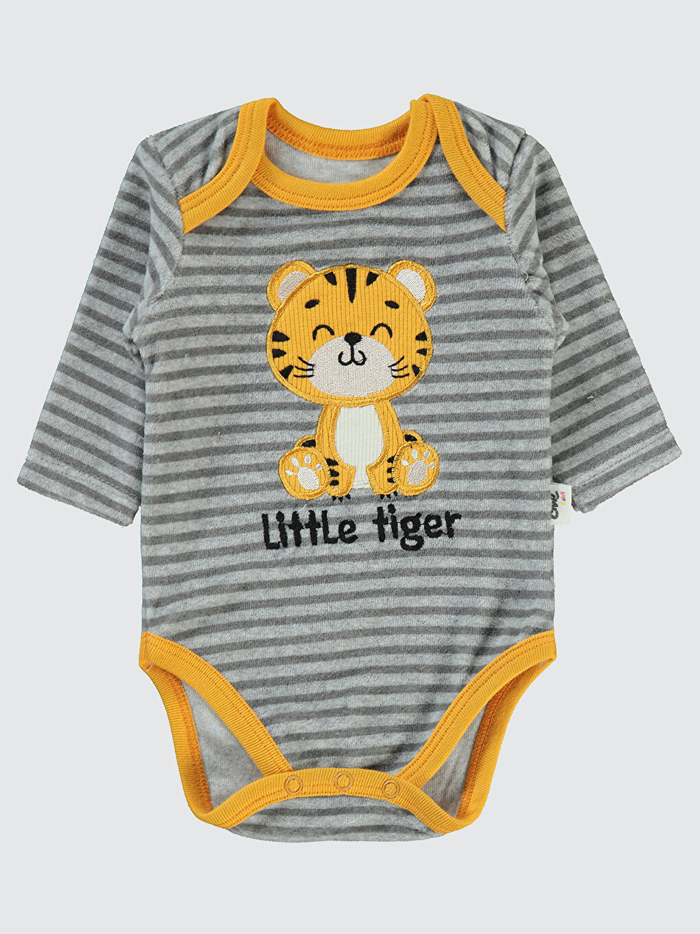 Turuncu Baby Erkek Bebek Çıtçıtlı Badi 1-18 Ay Bal Kabağı