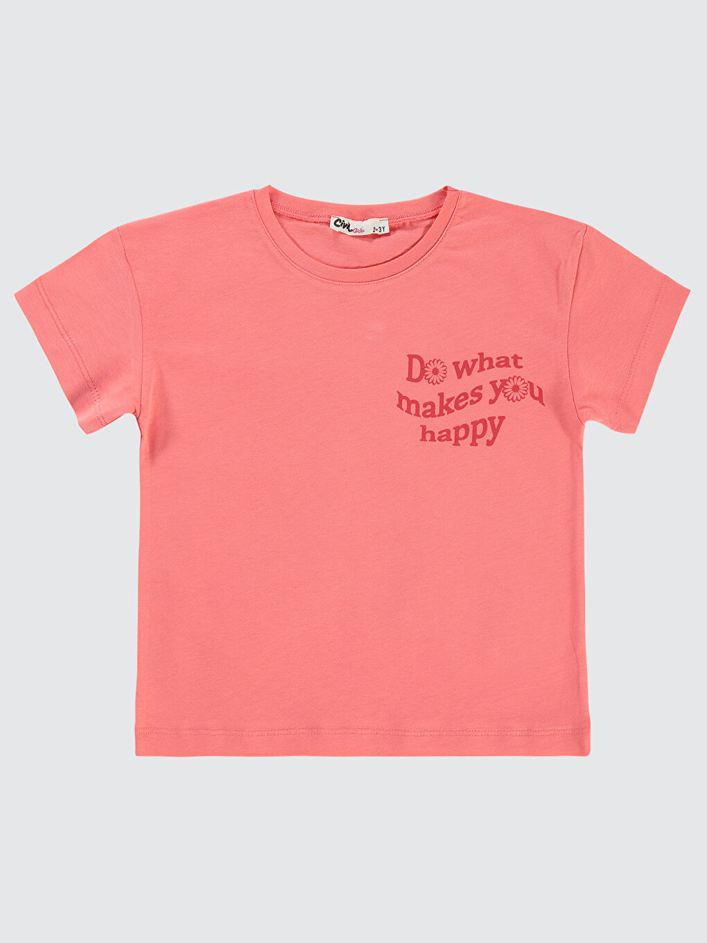 Girls Kız Çocuk Tişört 2-5 Yaş Okyanus Mercanı