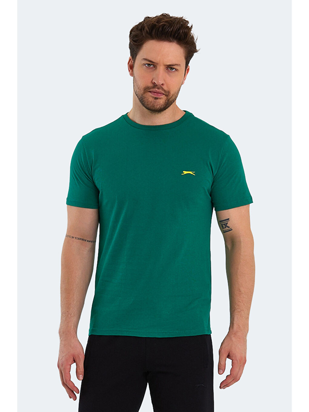 SLAZENGER POLL Erkek Kısa Kol Tişört Yeşil