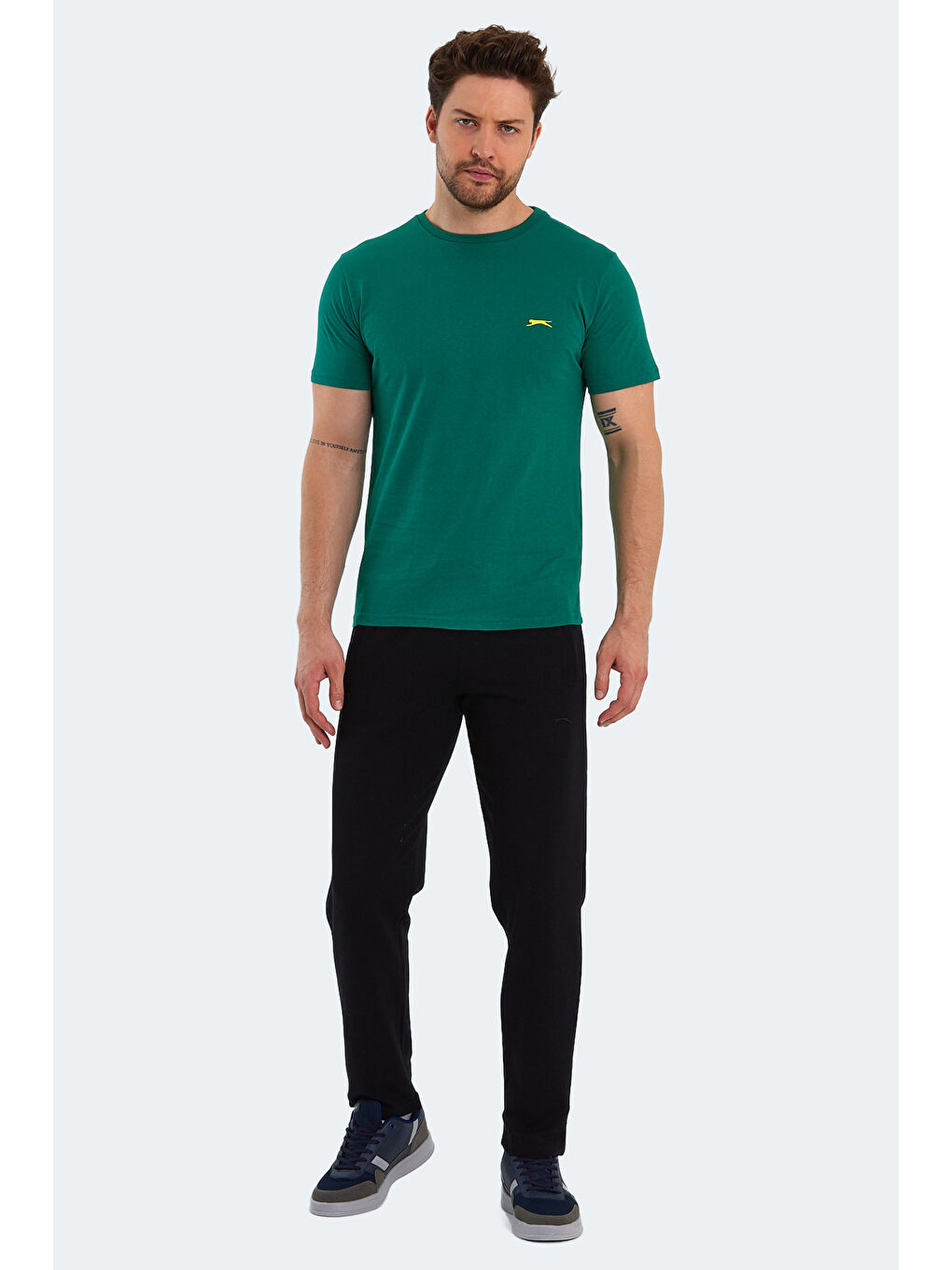 SLAZENGER POLL Erkek Kısa Kol Tişört Yeşil - 6