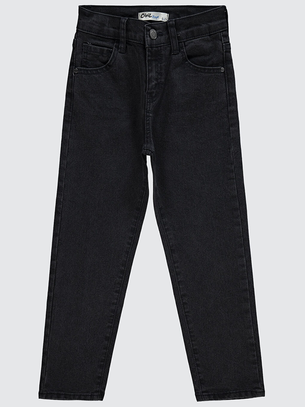 Civil Gri Boys Erkek Çocuk Jean Pantolon 10-13 Yaş Füme