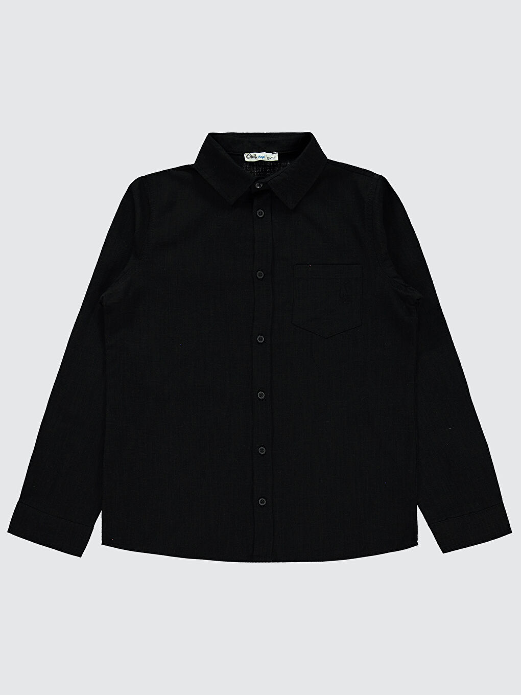 Boys Erkek Çocuk Gömlek 10-13 Yaş Siyah