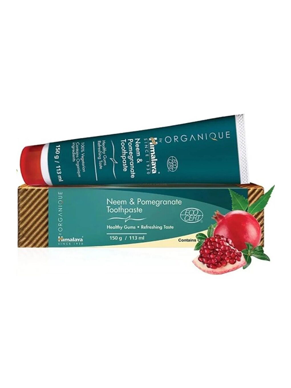 Organik Diş Macunu, Neem Ve Nar Özlü, Florürsüz, Glutensiz, Sls Ve Parabensiz, 150 Gr 113 Ml-2