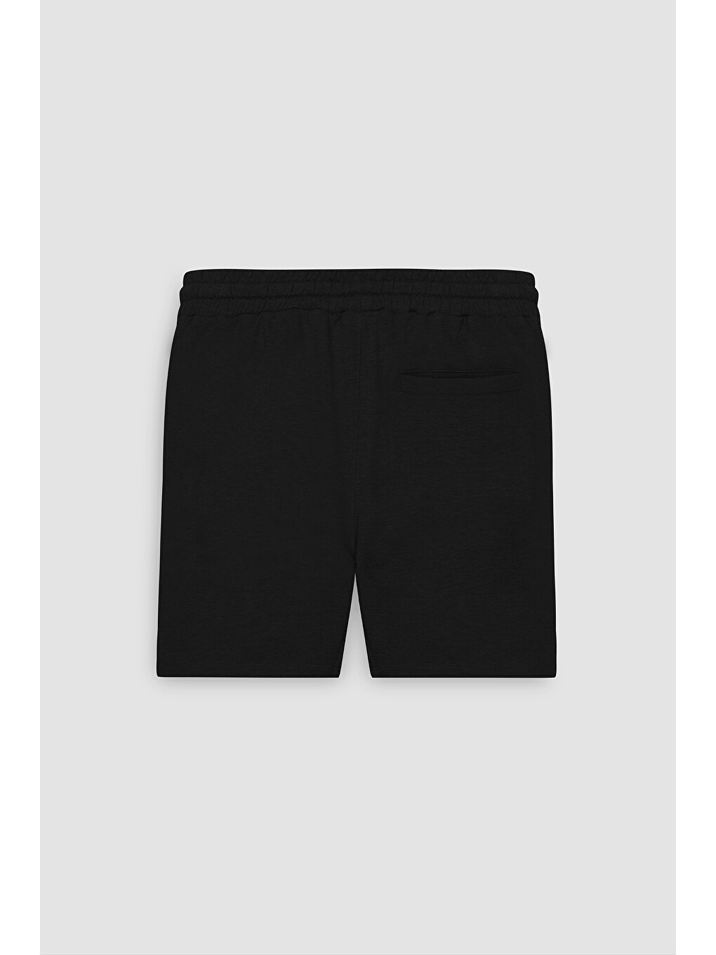 Erkek Siyah Standart Fit Normal Kesim Casual Örme Şort-8