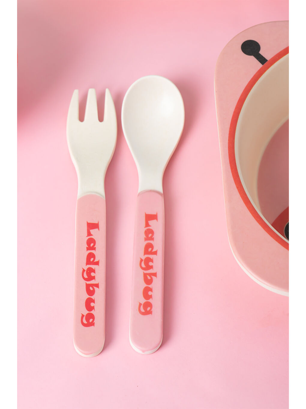 230 Figürlü Mama Seti Bebek Mama Tabağı Bambu Mama Seti Yemek Mama Seti Çocuk Yemek Seti - Takımı-1