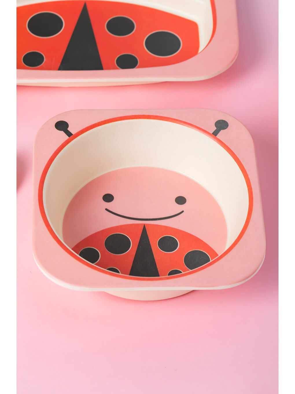 230 Figürlü Mama Seti Bebek Mama Tabağı Bambu Mama Seti Yemek Mama Seti Çocuk Yemek Seti - Takımı-3