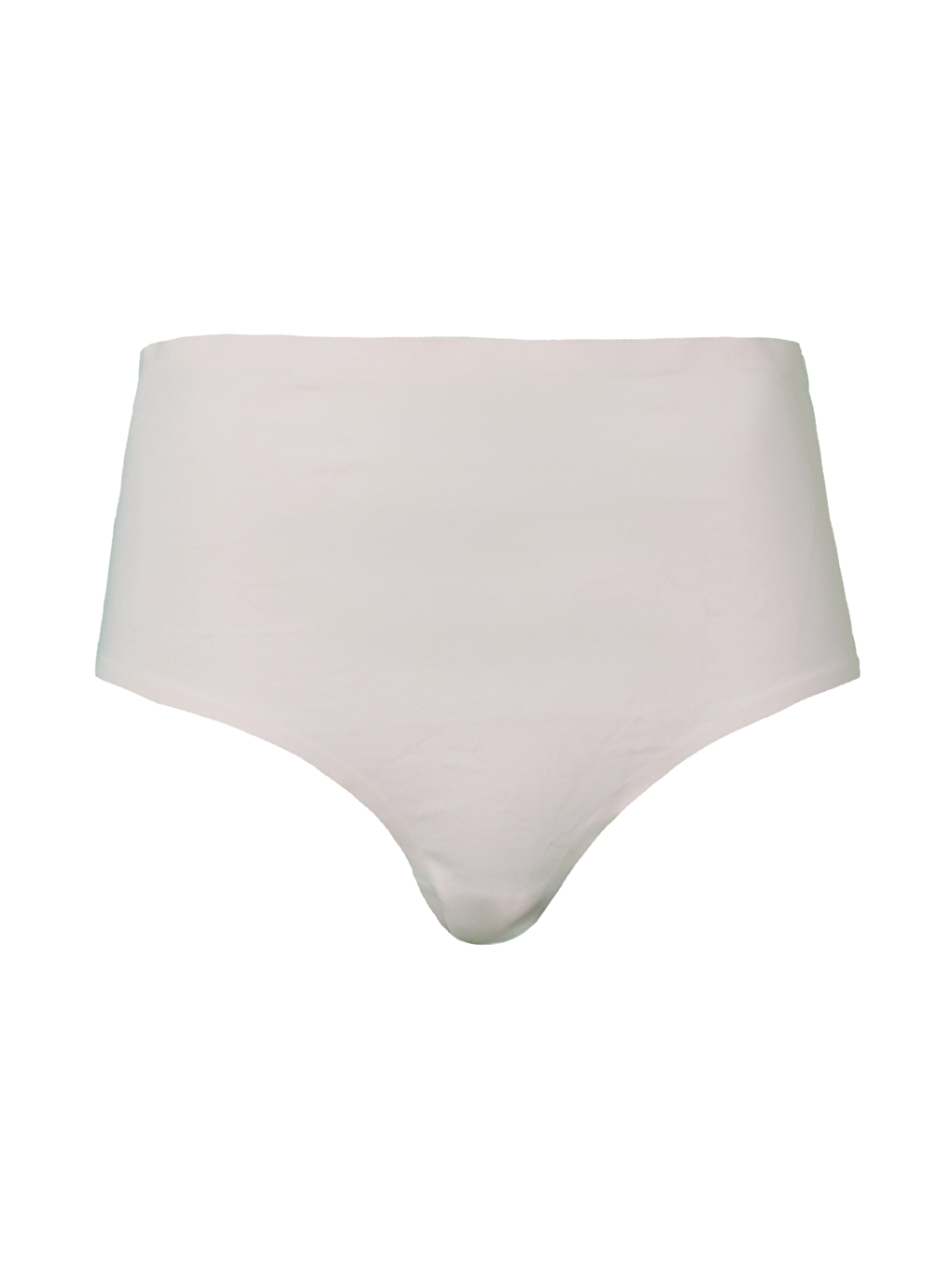 Bej C12801 Kadın Yapıştırma Yüksek Bel Lazer Slip Külot Vizon