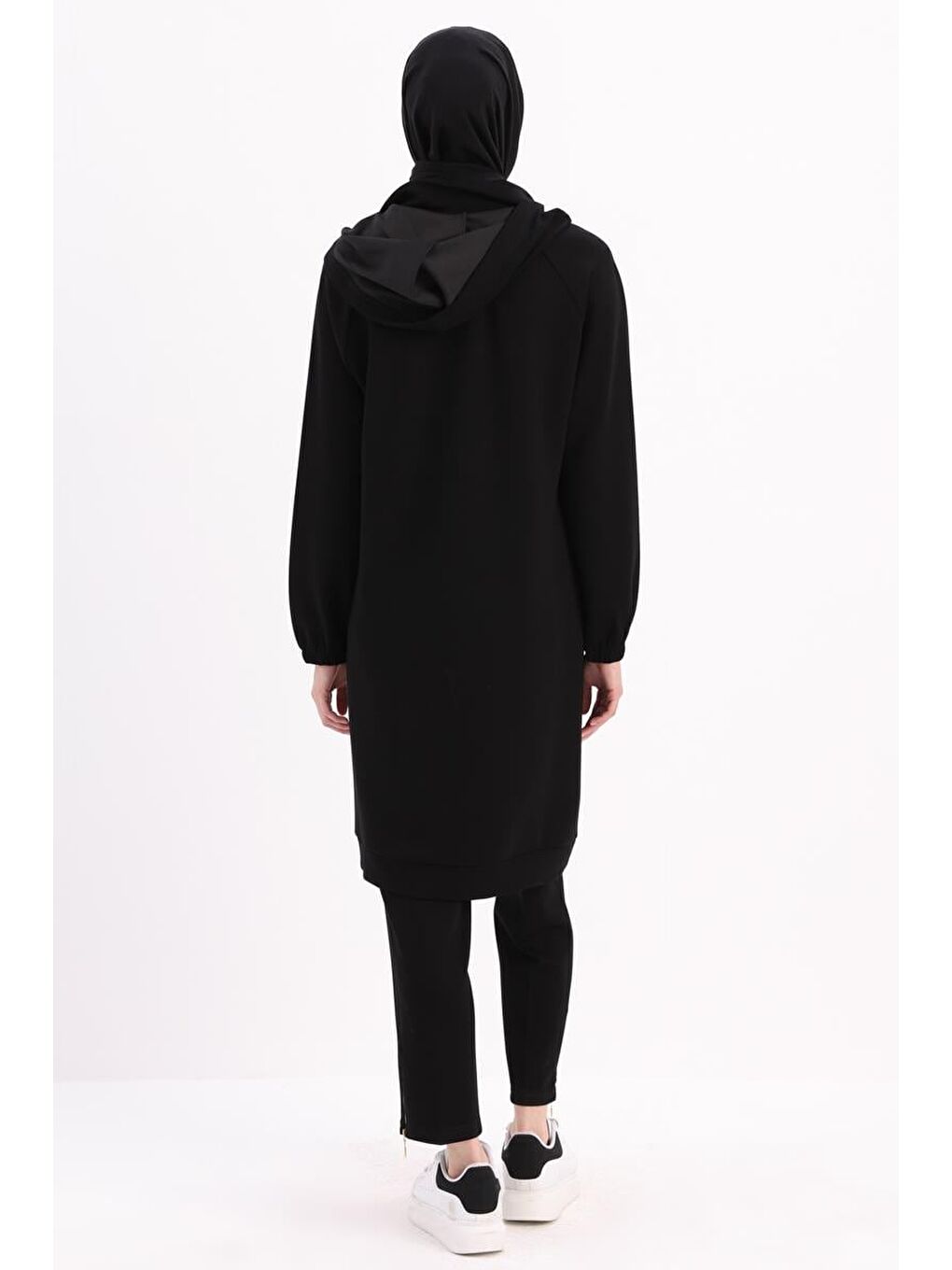 Siyah-Ön Roba Dubleli Sweat-3
