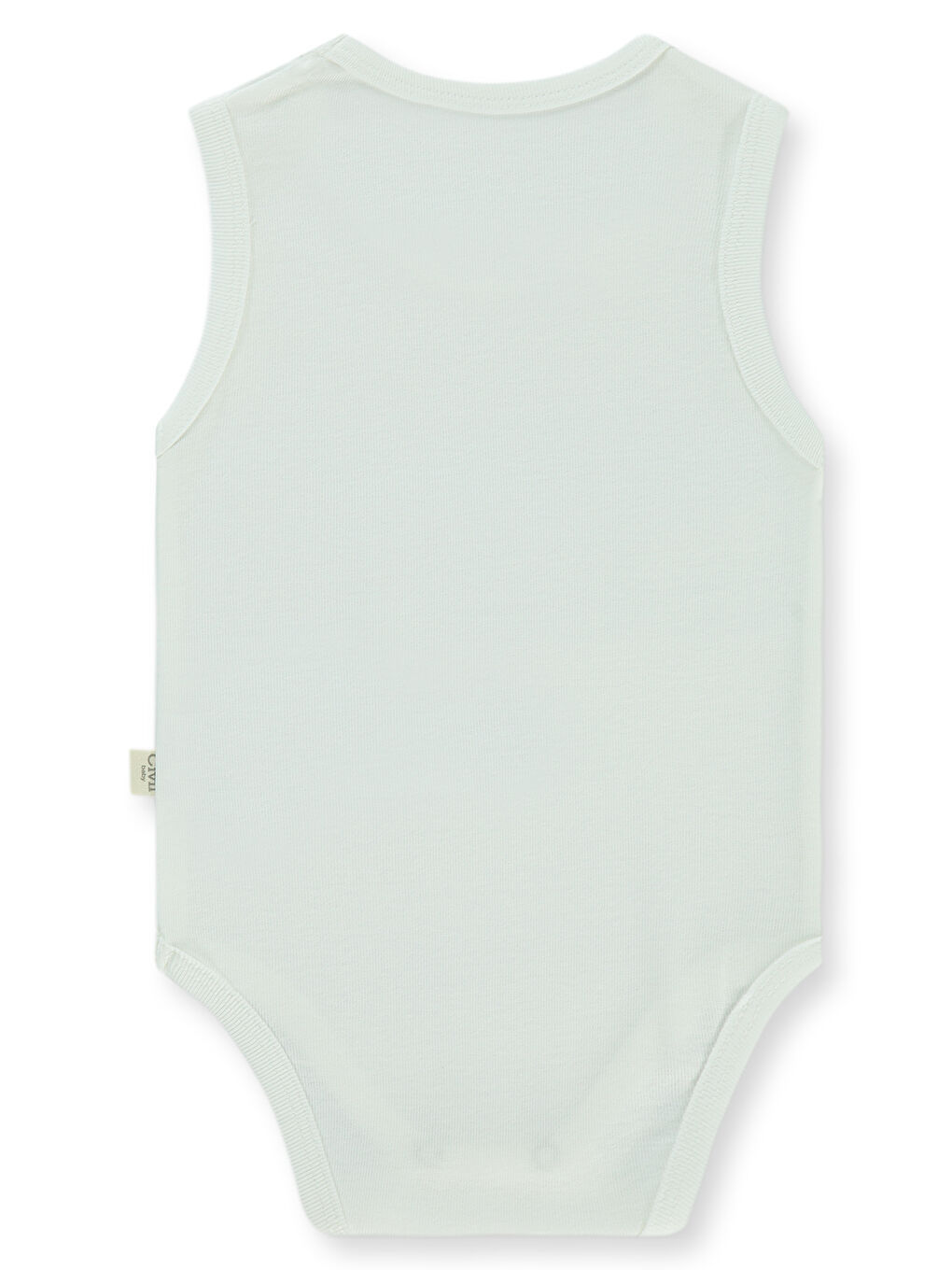 Civil Baby Bebek Sıfır Kol Çıtçıtlı Badi 0-1 Ay Beyaz - 1