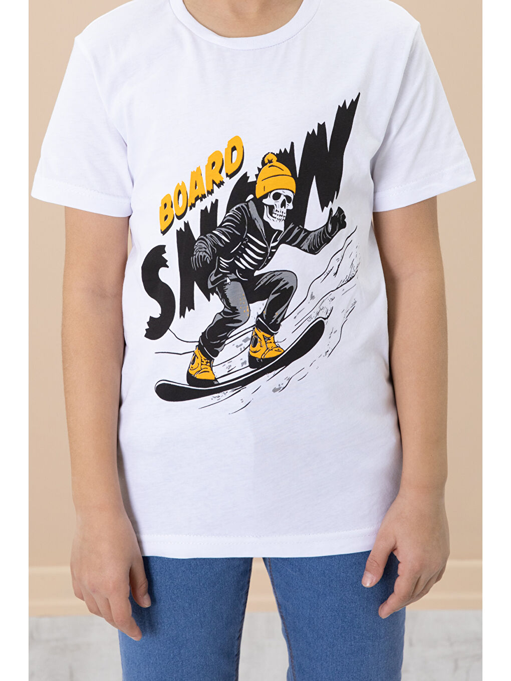 Yeşil Gömlek ve Baskılı Tişörtlü Erkek Çocuk 2li Takım 19989-3