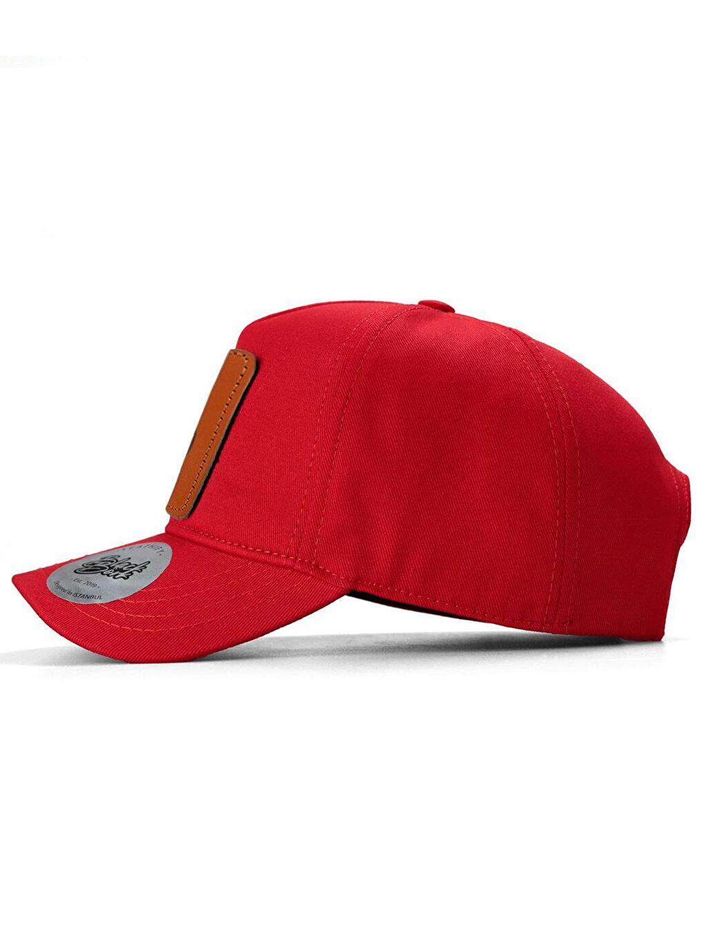 Bordo V1 Baseball Aslan - 13 Kod Logolu Unisex Kırmızı Şapka (Cap)-3