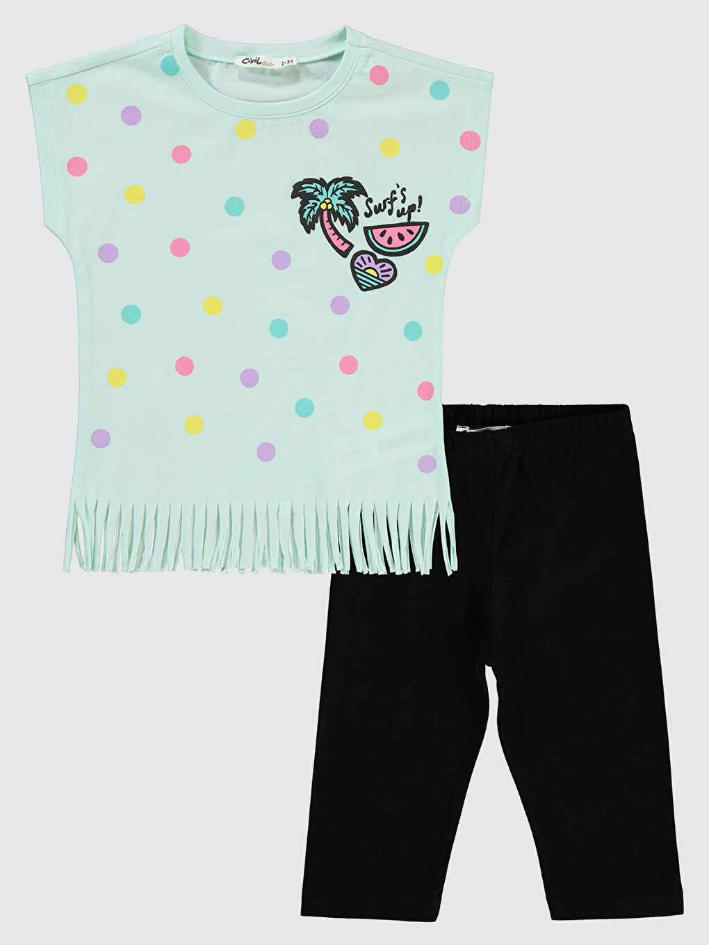 Turkuaz Girls Kız Çocuk Takım 2-5 Yaş Su Yeşili