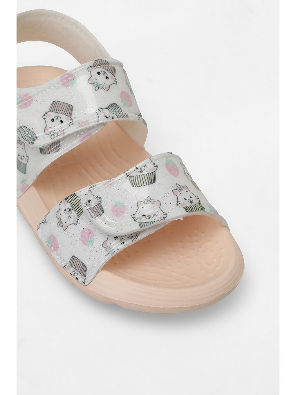 Pembe Pudra Kız Çocuk Sandalet-6