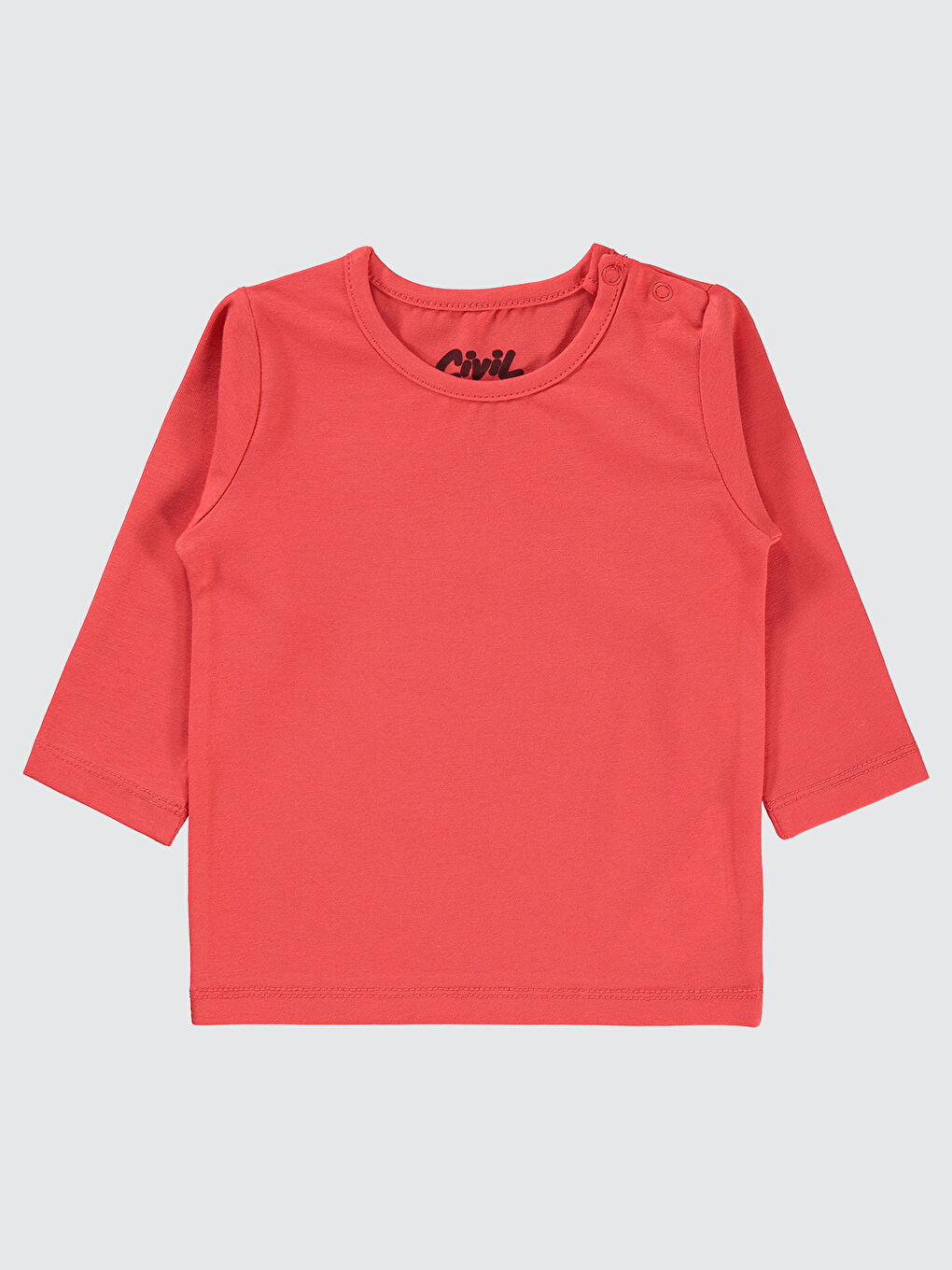 Baby Kız Bebek Sweatshirt 6-18 Ay Parlak Kırmızı