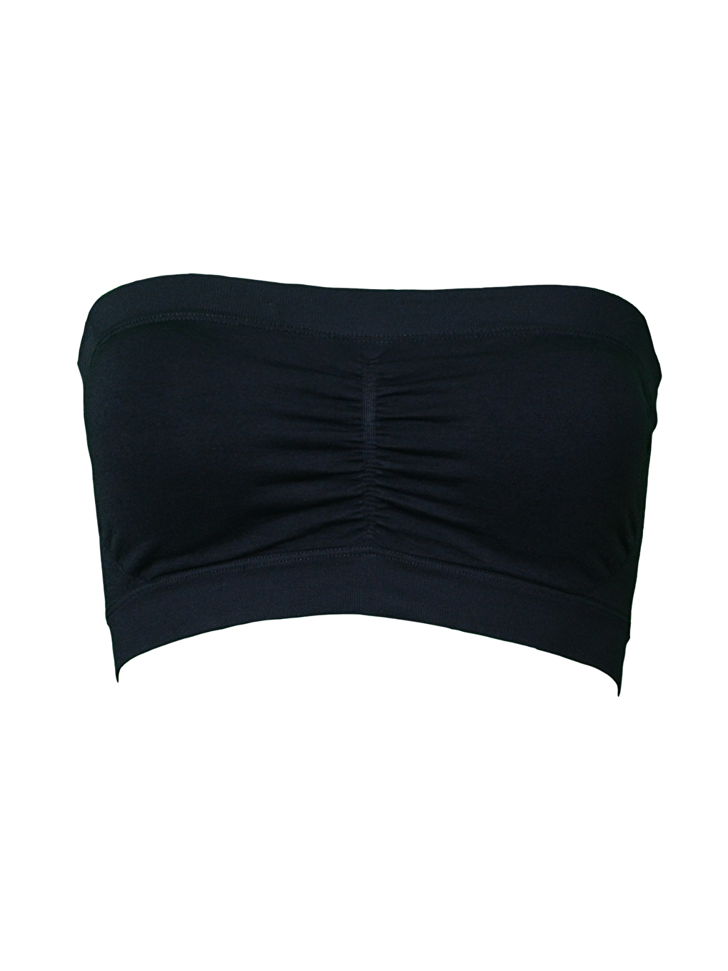 C14022 Dikişsiz Pedli Straplez Sütyen Siyah