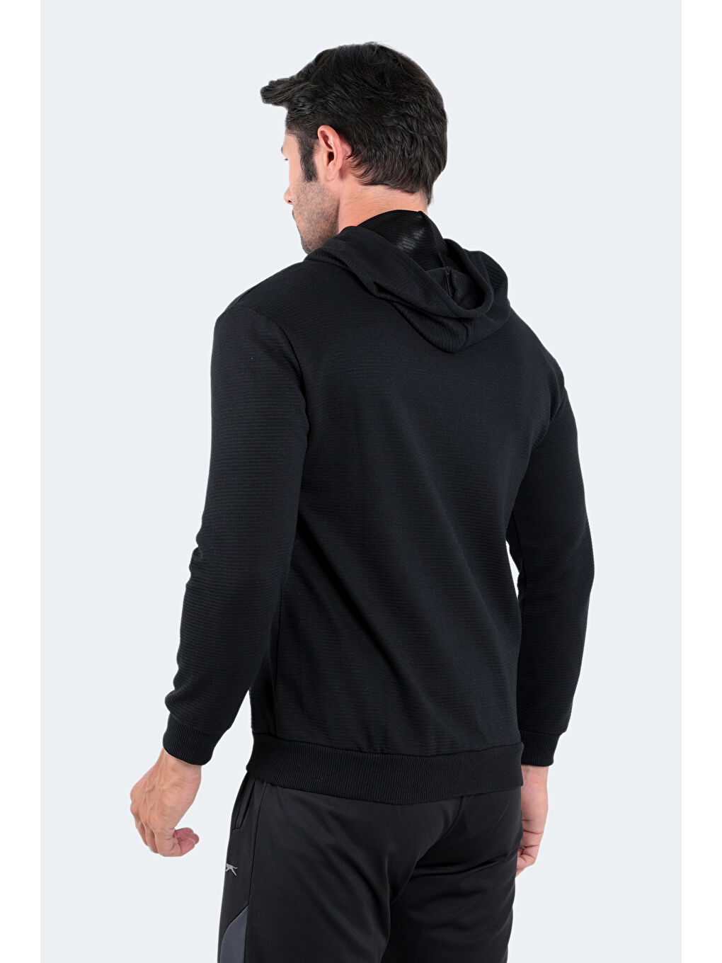 SLAZENGER Kirmizi SQUAT  Erkek Fermuarlı Sweatshirt Siyah - 1