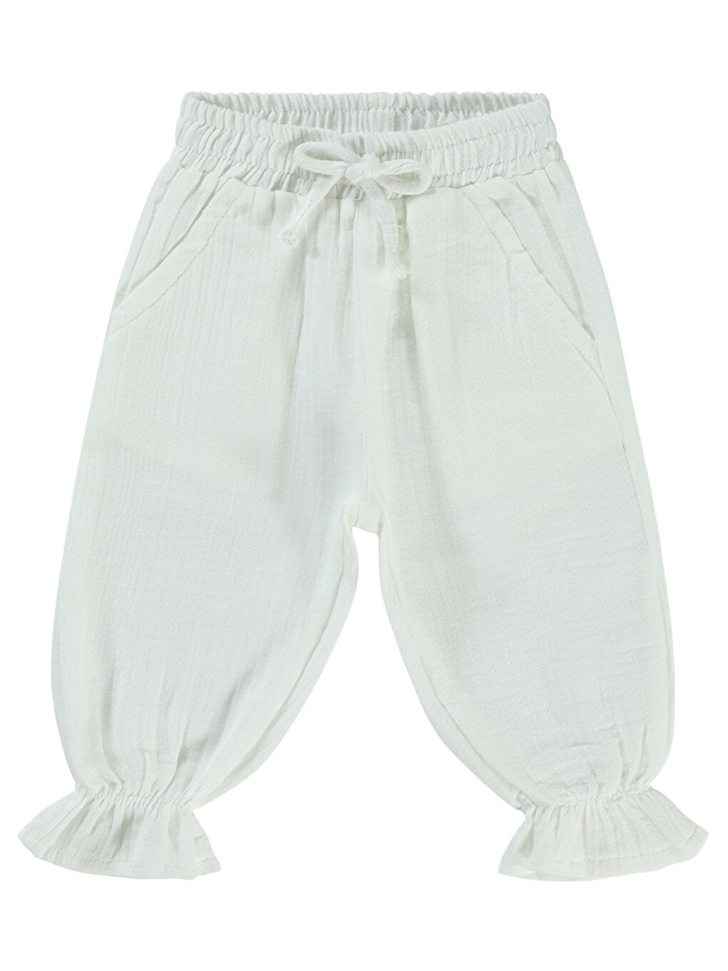 Baby Kız Bebek Pantolon 6-18 Ay Ekru