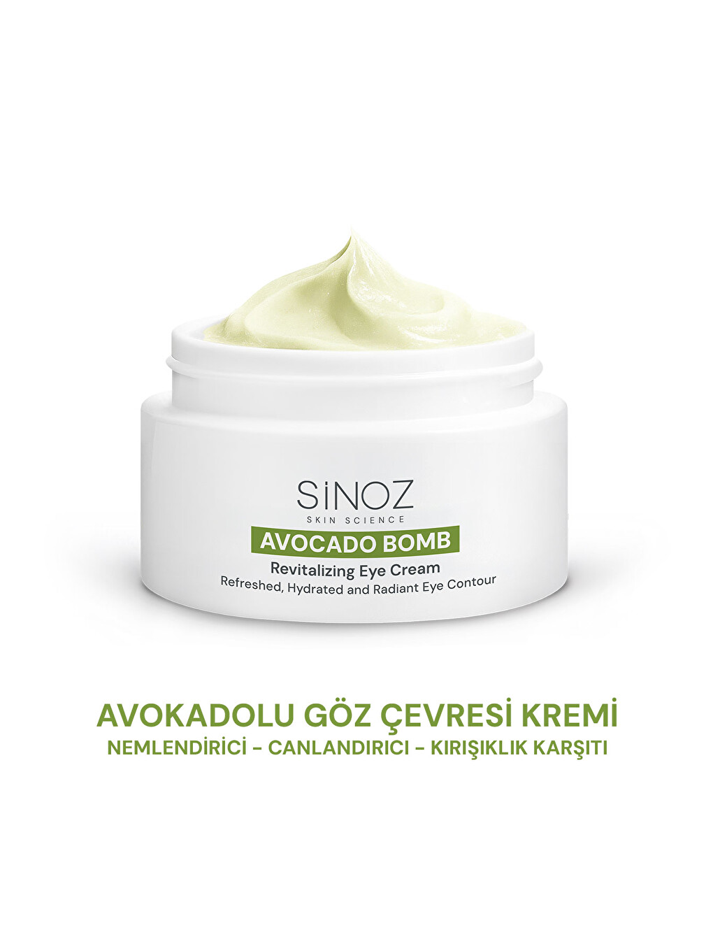 Avokado Bomb - Nemlendirici Canlandırıcı Kırışıklık Karşıtı Göz Çevresi Bakım Kremi 15 Ml