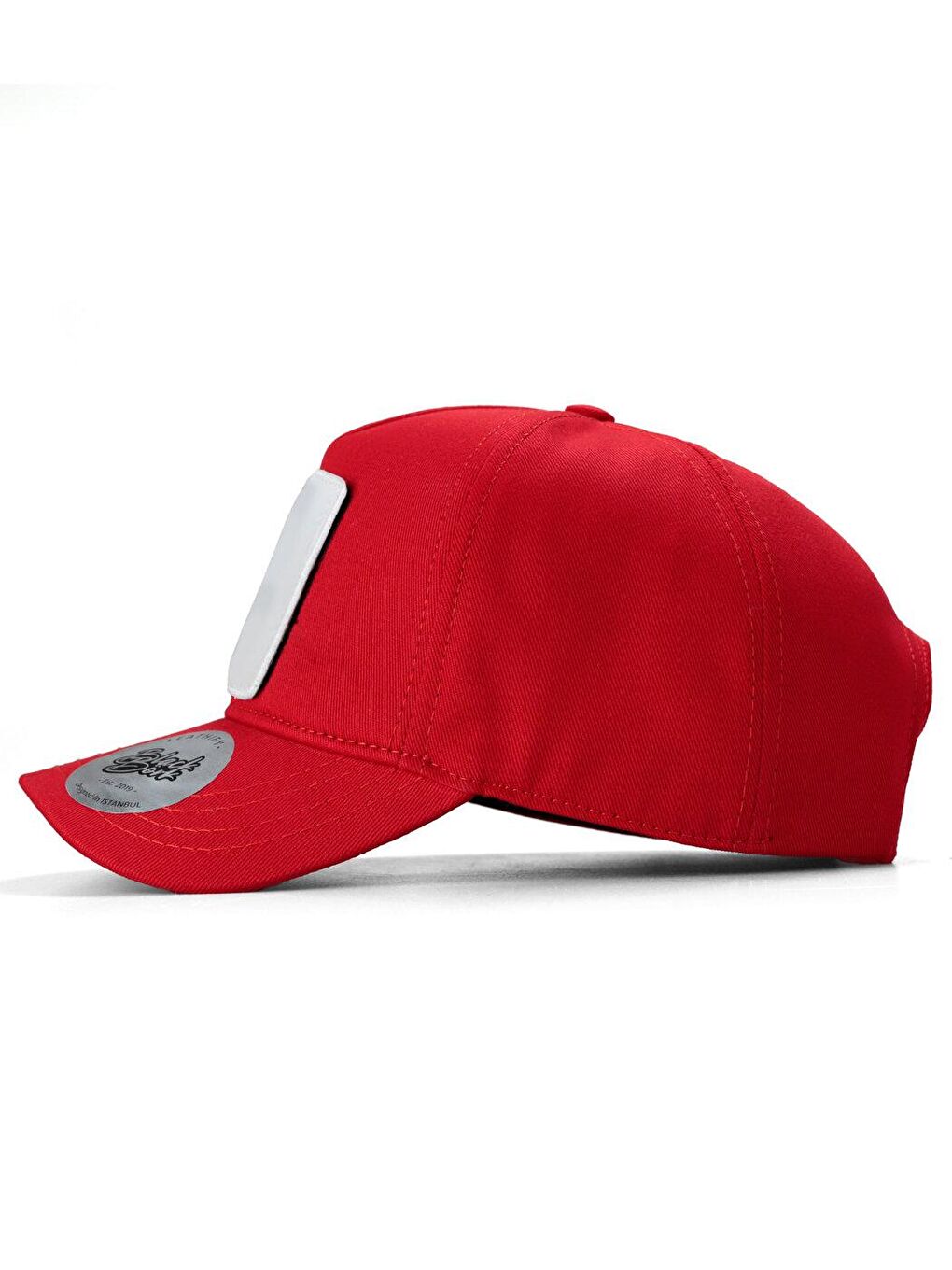 V1 Baseball 7 Numara - 4 Kod Logolu Unisex Kırmızı Şapka (Cap)-3