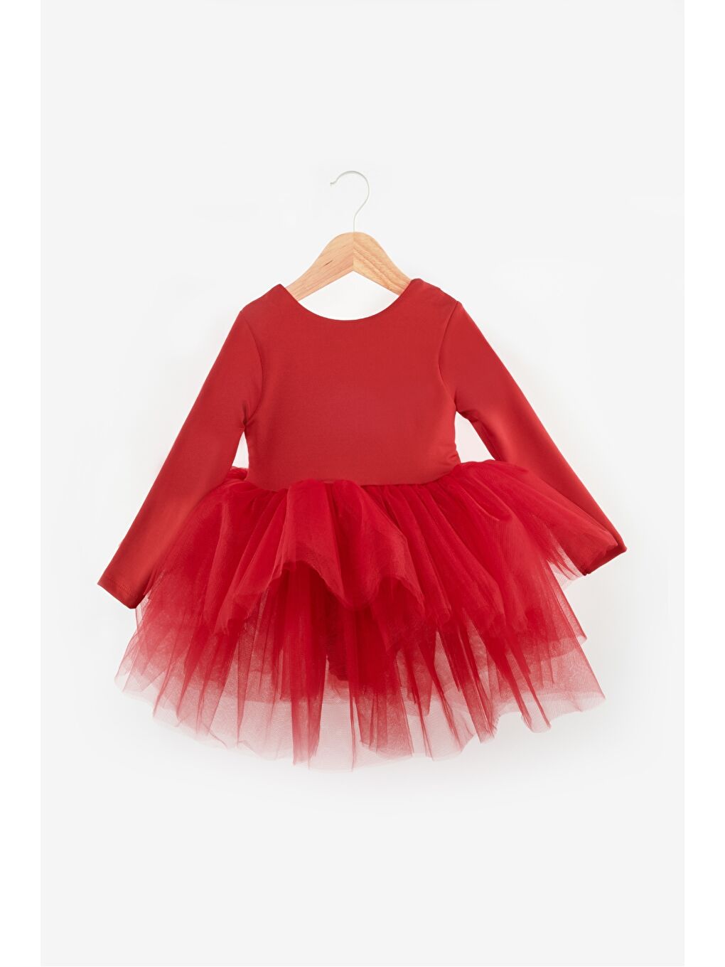 Kırmızı Tütü Etekli Kız Çocuk Balerin Elbise - Miranda-4
