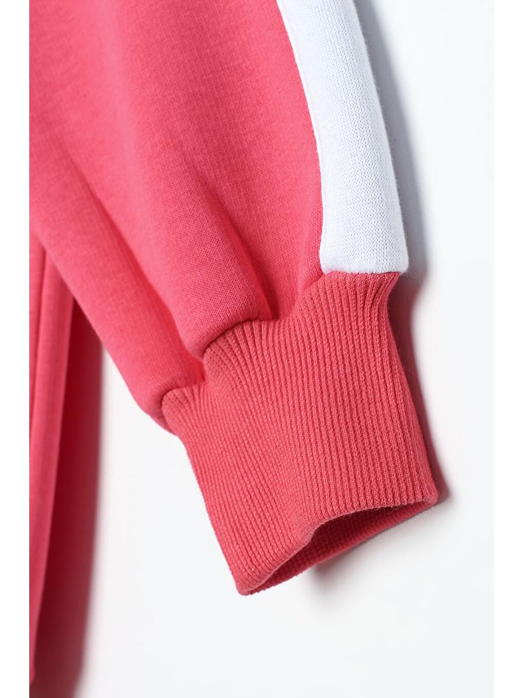 Koyu Pembe-Kontrast Garnili Nakışlı Şardonlu Sweat-4