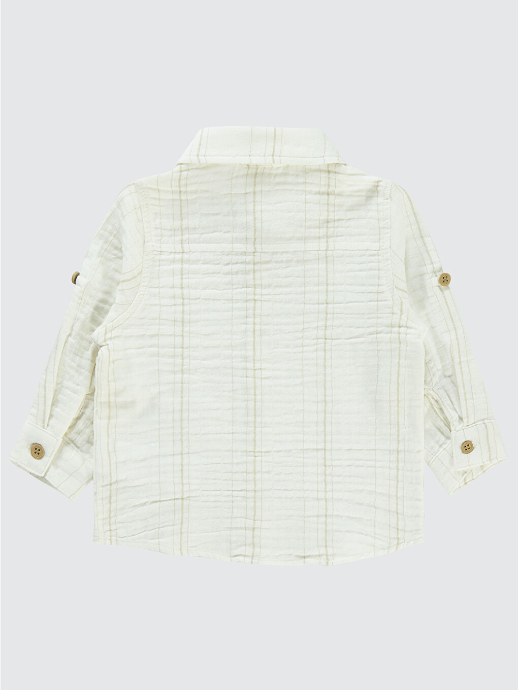 Kahverengi Erkek Bebek Gömlek 6-18 Ay Kahve-1