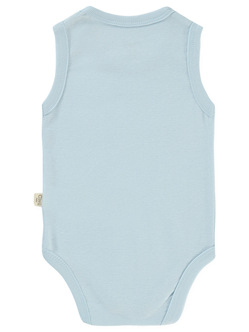 Baby Bebek Çıtçıtlı Badi 3-9 Ay Mavi-1