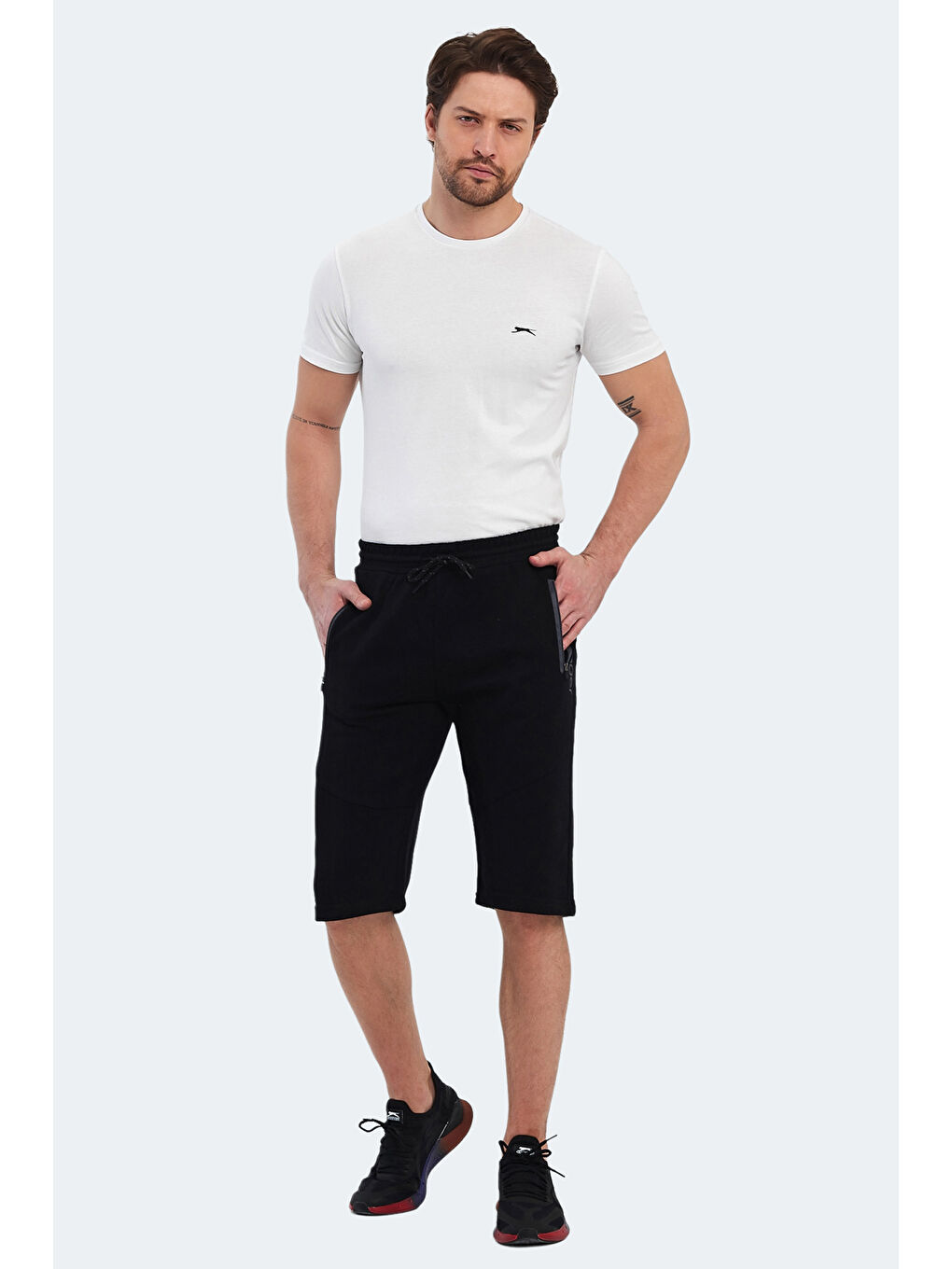SLAZENGER NATIVA Erkek Şort Siyah - 5