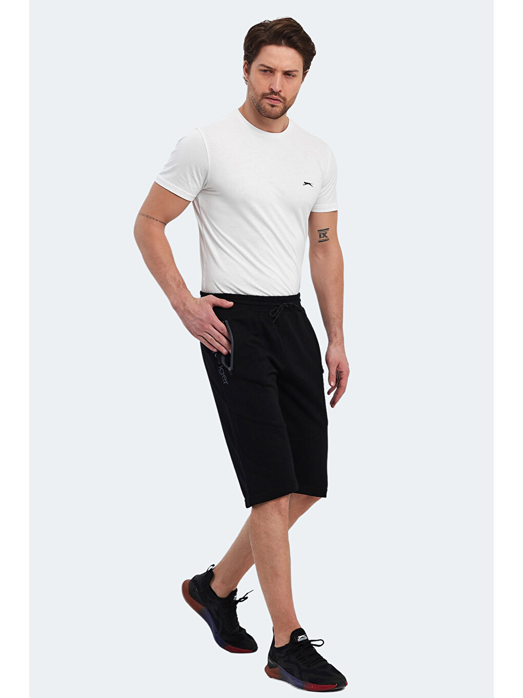 SLAZENGER NATIVA Erkek Şort Siyah - 6