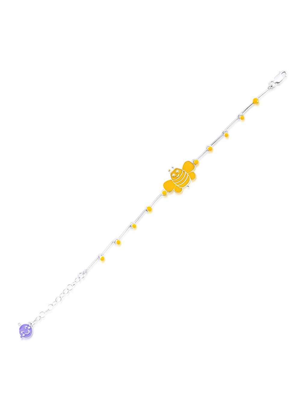 Sarı Arı Vız Vız Gümüş Küçük Çocuk Halhal