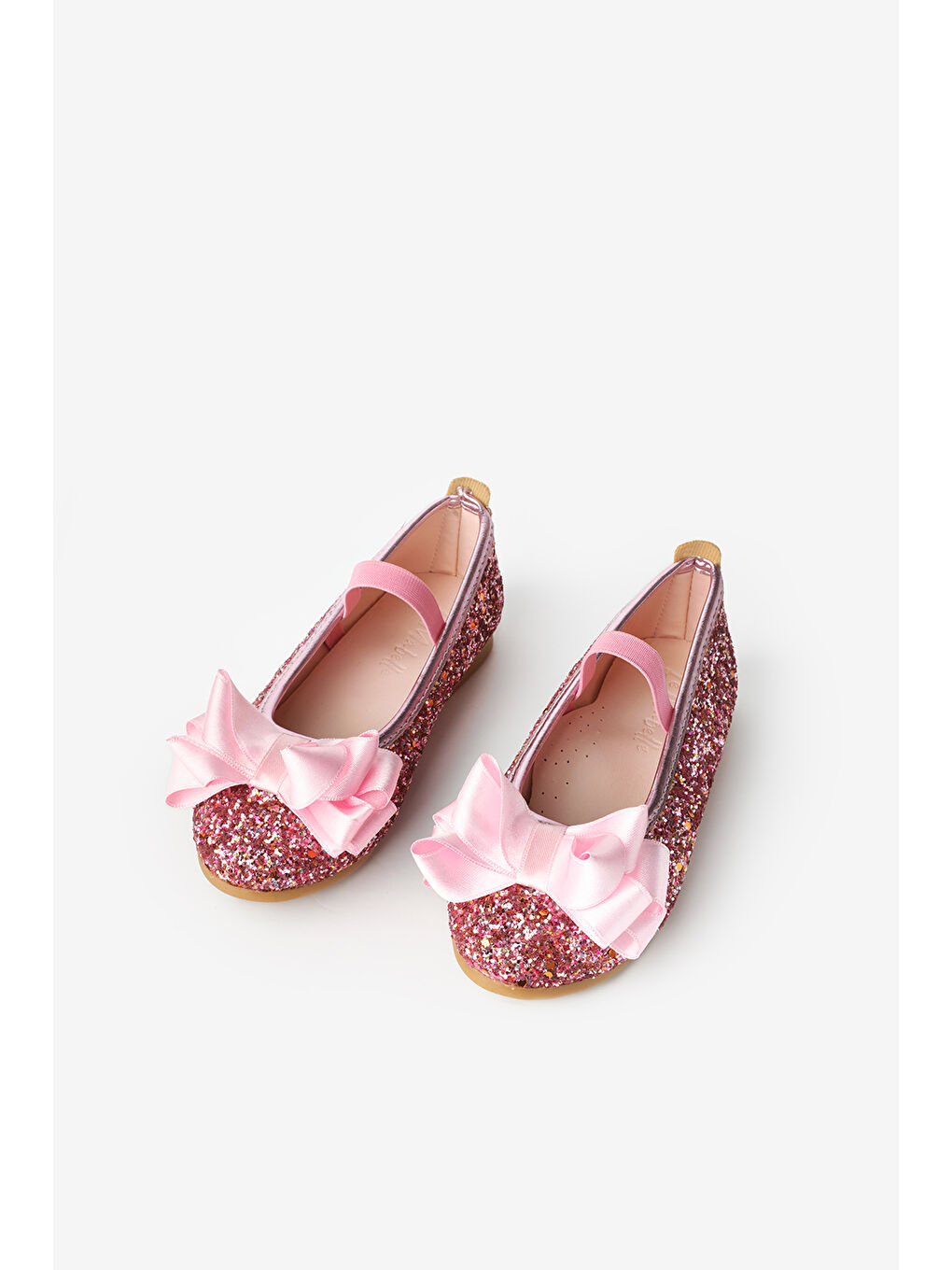 Pembe Fiyonklu Simli Kız Çocuk Ayakkabı-1