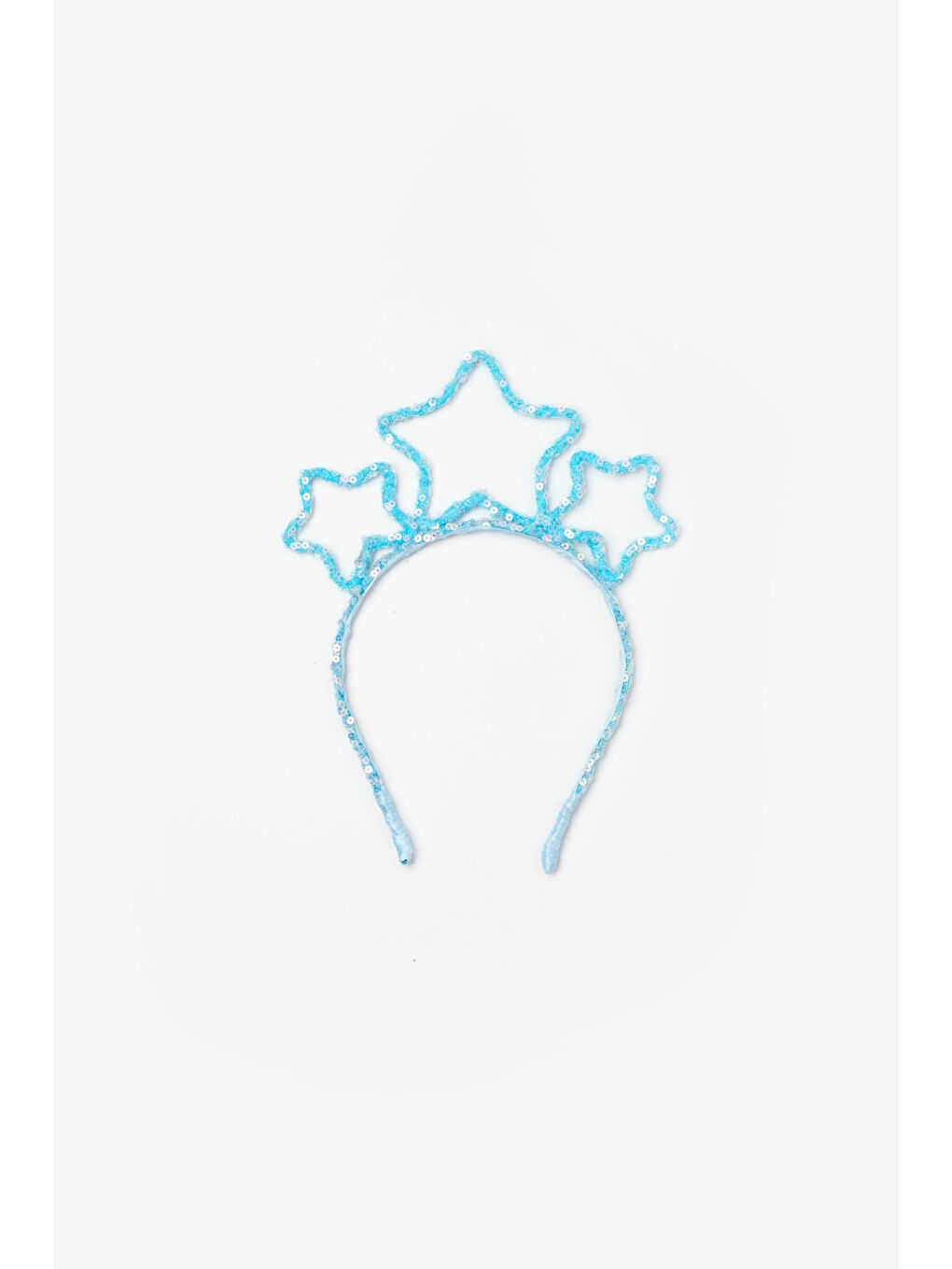 Mavi Pullu Yıldızlı Kız Çocuk Taç
