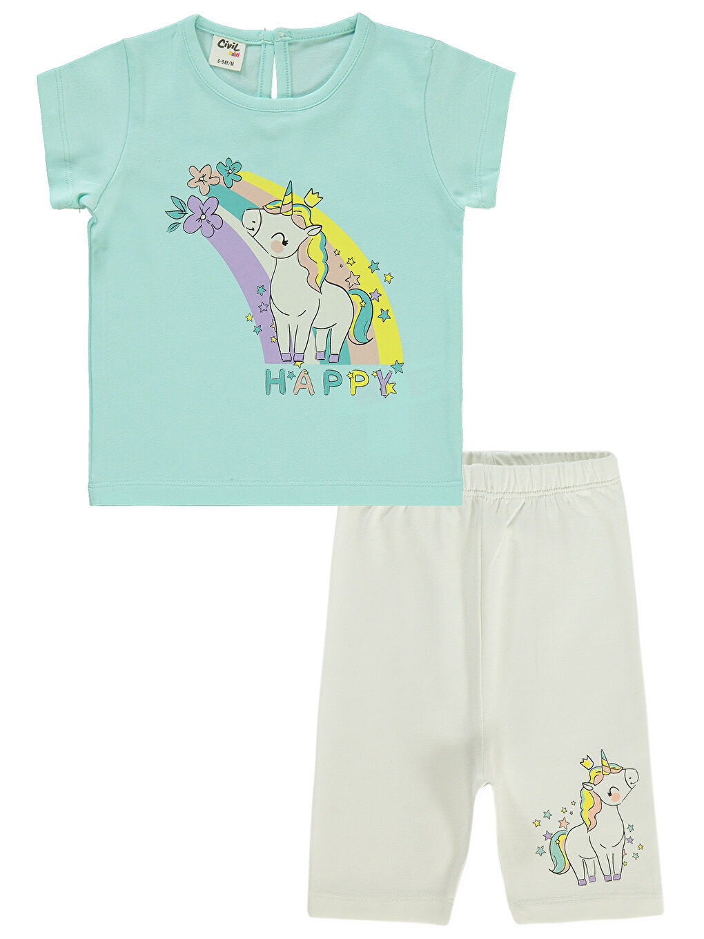 Karışık Baby Kız Bebek 3'lü Takım 6-18 Ay-1